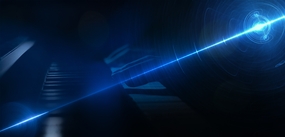 蓝色科技抽象光背景图片